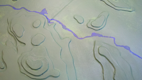Finished River Close Up Finished River Close Up